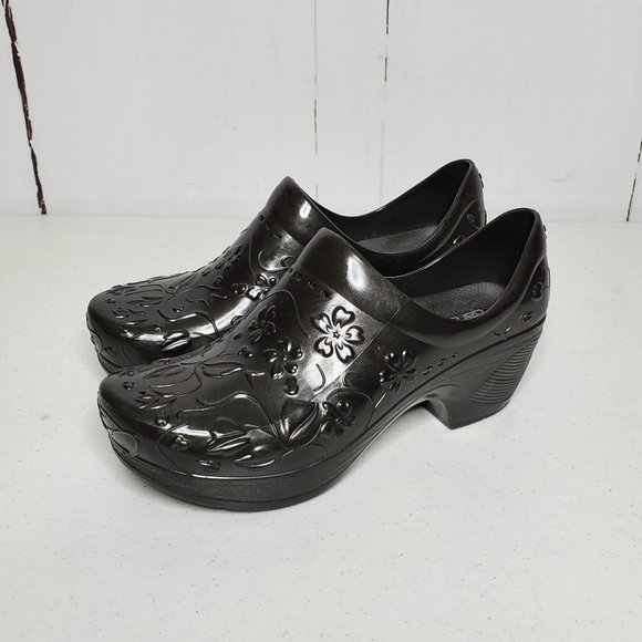 Dansko Shoes - Dansko Flower Embossed Professional Slip Resistant Clogs 7.5